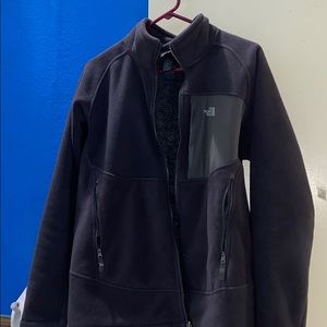 Dark Grey North face Full zip fleece jacket